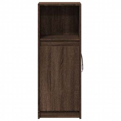 vidaXL Sideboard with LED Brown Oak 38x34x100 cm Engineered Wood 6