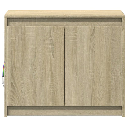 vidaXL Sideboard with LED Sonoma Oak 72x34x61 cm Engineered Wood 6