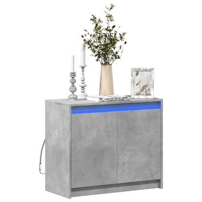 vidaXL Sideboard with LED 72x34x61 cm Engineered Wood
