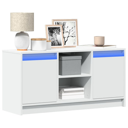 vidaXL TV Cabinet with LED 100x34x50 cm Engineered Wood Width 100 cm