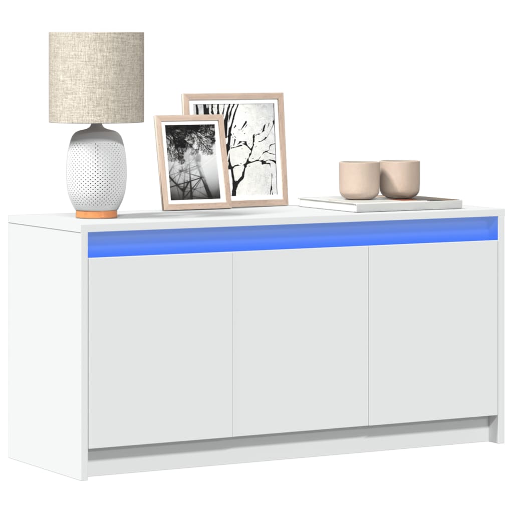 vidaXL TV Cabinet with LED 100x34x50 cm Engineered Wood