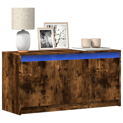 vidaXL TV Cabinet with LED 100x34x50 cm Engineered Wood