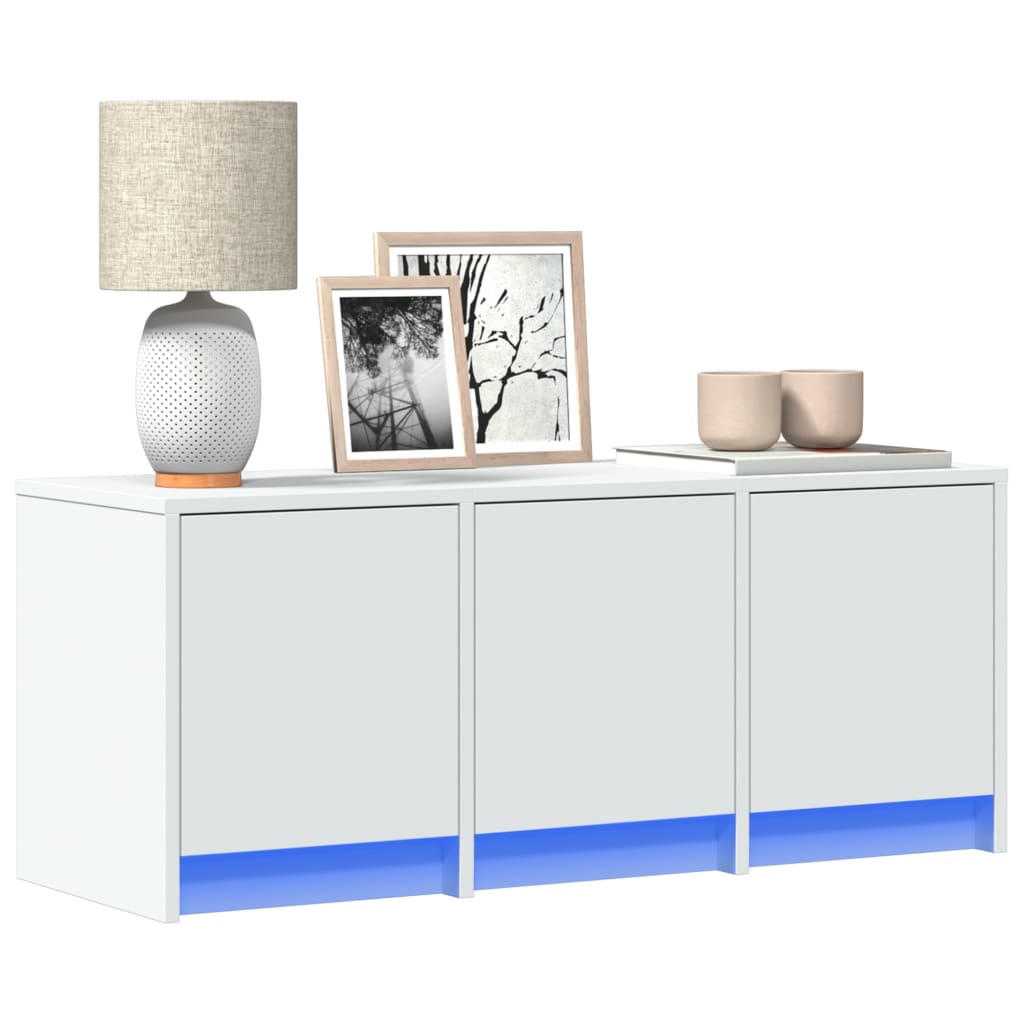 vidaXL TV Cabinet with LED 97x34x40 cm Engineered Wood