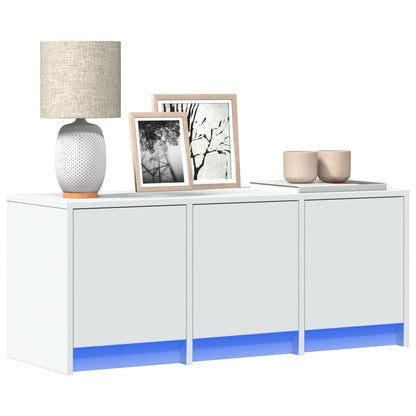 vidaXL TV Cabinet with LED 97x34x40 cm Engineered Wood