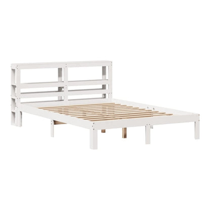 Bed Frame with Headboard without Mattress White 120 cm 200 cm