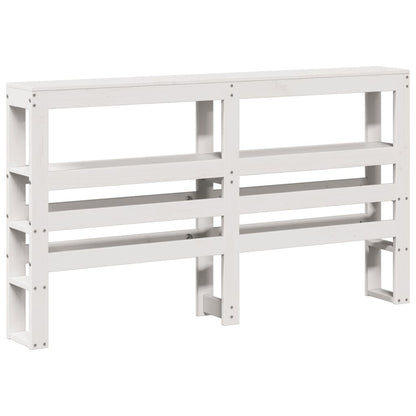 Bed Frame without Mattress Solid Wood Pine Length 200 cm White 120 cm