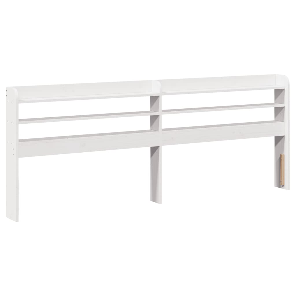 Bed Frame without Mattress Solid Wood Pine Length 200 cm White 160 cm