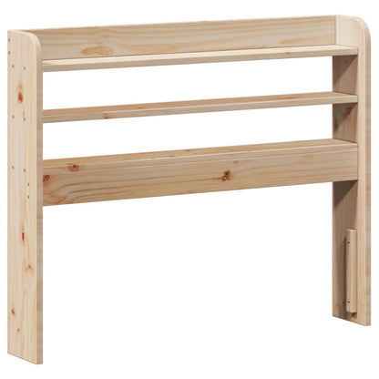 Bed Frame without Mattress Solid Wood Pine Length 190 cm Natural 75 cm