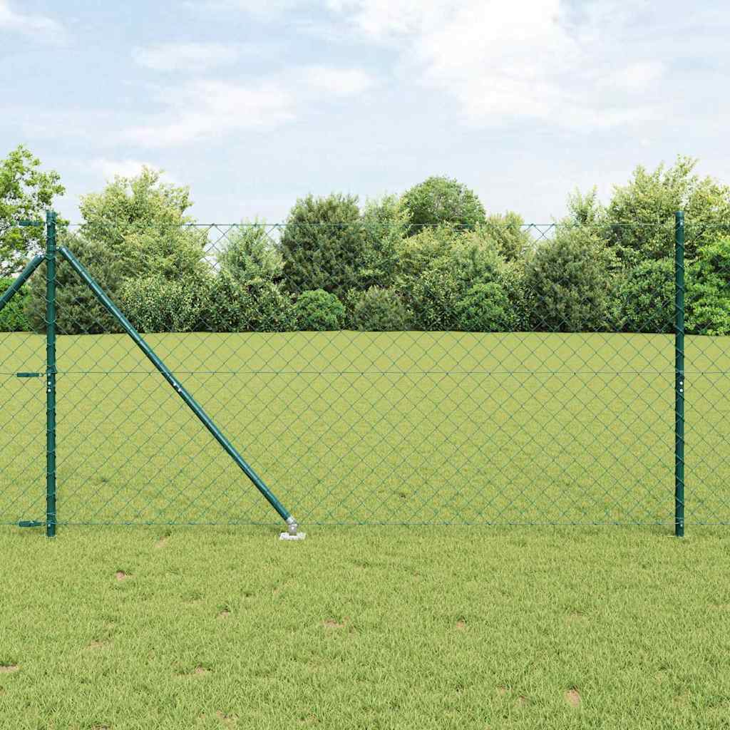 Chainlink Fence Spikes PVC-Coated Steel mesh Size Spike Anchor Fix Green