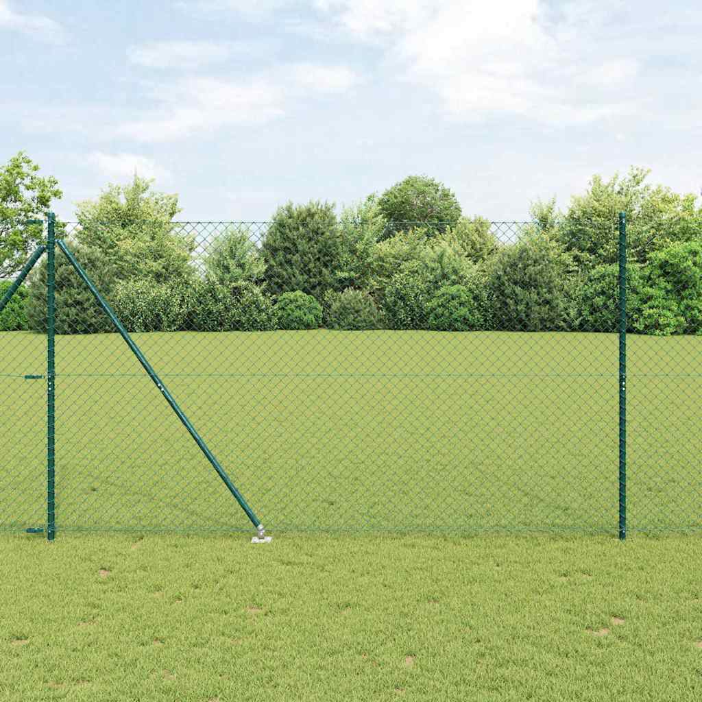 Chainlink Fence Spikes PVC-Coated Steel mesh Size Spike Anchor Fix Green