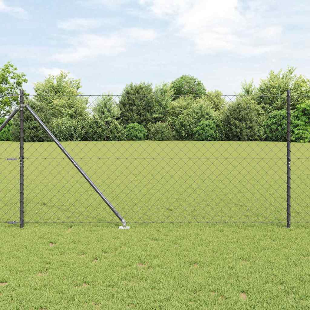 Chainlink Fence Spikes PVC-Coated Steel mesh Size Spike Anchor Fix Grey