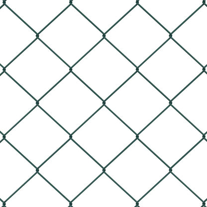 vidaXL Chainlink Fence with Concrete Base 10 x 1 m PVC-Coated Steel 5