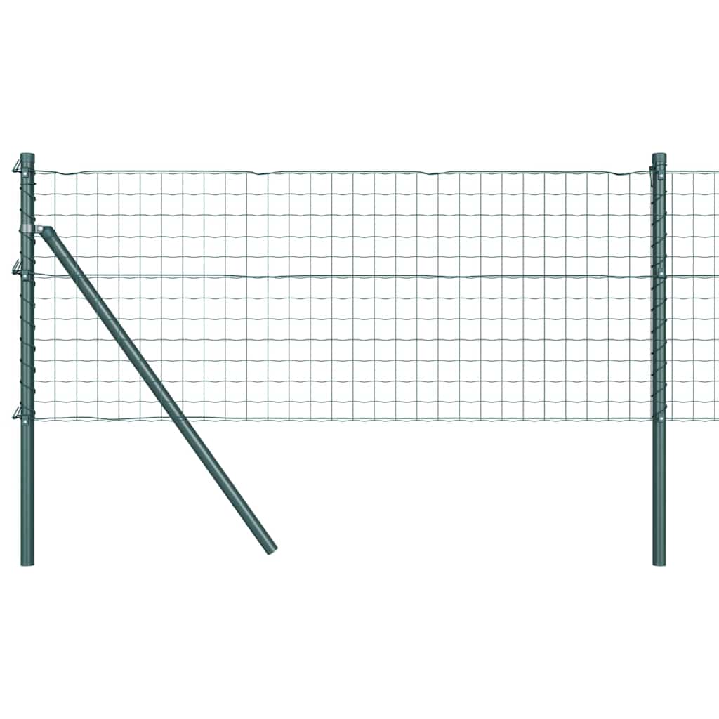 vidaXL Euro Fence Ground Fix 10 x 0.6 m PVC-Coated Steel Green Mesh 2