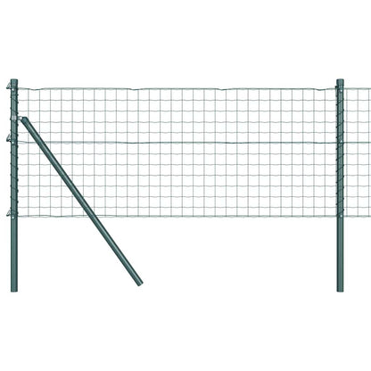vidaXL Euro Fence Ground Fix 10 x 0.6 m PVC-Coated Steel Green Mesh 2