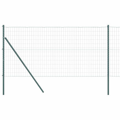 vidaXL Euro Fence Ground Fix 10 x 1 m PVC-Coated Steel Green Mesh 2