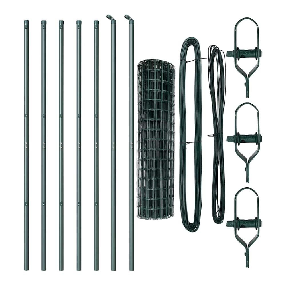 Euro Fence PVC-Coated Steel Mesh Ground Fix Green Size