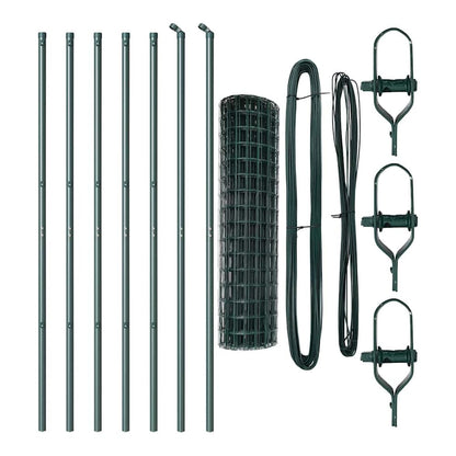 Euro Fence PVC-Coated Steel Mesh Ground Fix Green Size