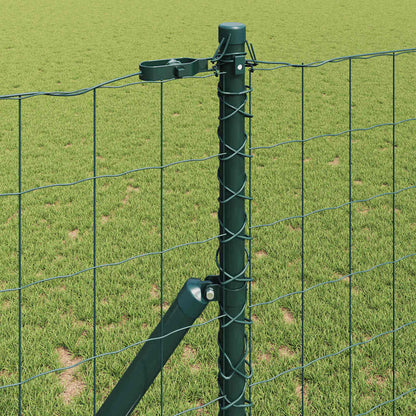vidaXL Euro Fence Ground Fix 10 x 1 m PVC-Coated Steel Green Mesh 4
