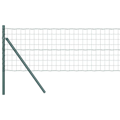 vidaXL Euro Fence Ground Fix 25 x 0.4 m PVC-Coated Steel Green Mesh 2