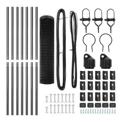 Euro Fence PVC-Coated Steel Mesh Ground Fix Grey Size