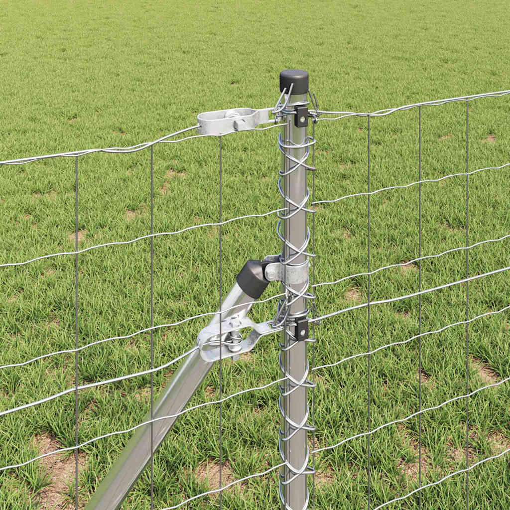 vidaXL Outdoor Euro Fence Ground Fix 25 x 0.4 m Galvanised Steel Mesh 4
