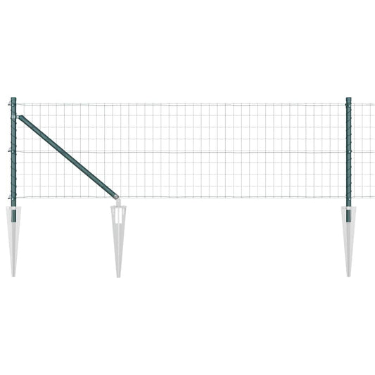 Euro Fence Spikes PVC-Coated Steel Mesh Spike anchor fix Green