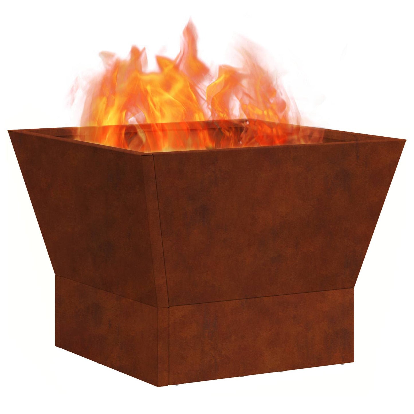 vidaXL Fire Bowl Rusty 40 x 40 x 35 cm Weathering Steel 3