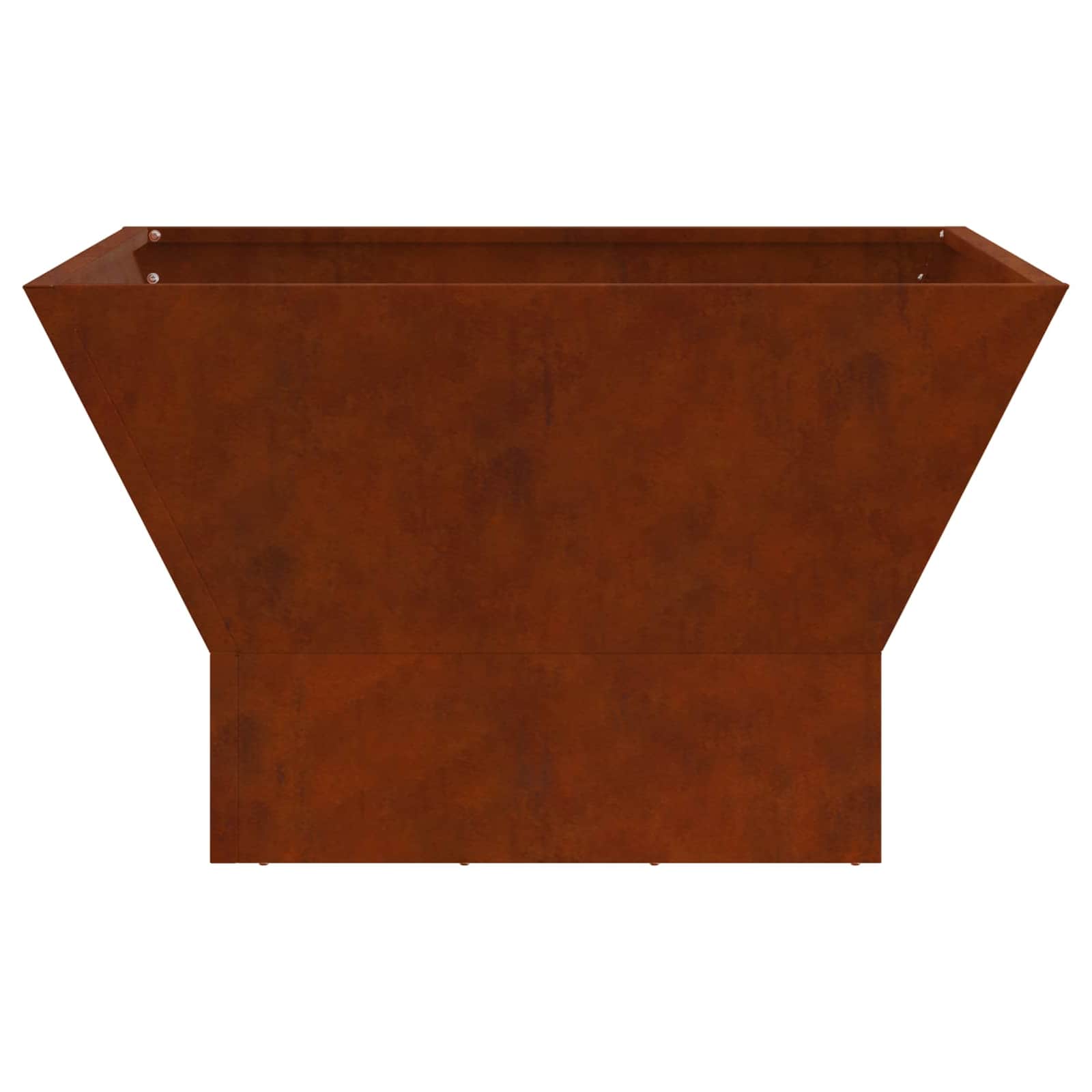 vidaXL Fire Bowl Rusty 60 x 60 x 35 cm Weathering Steel 6