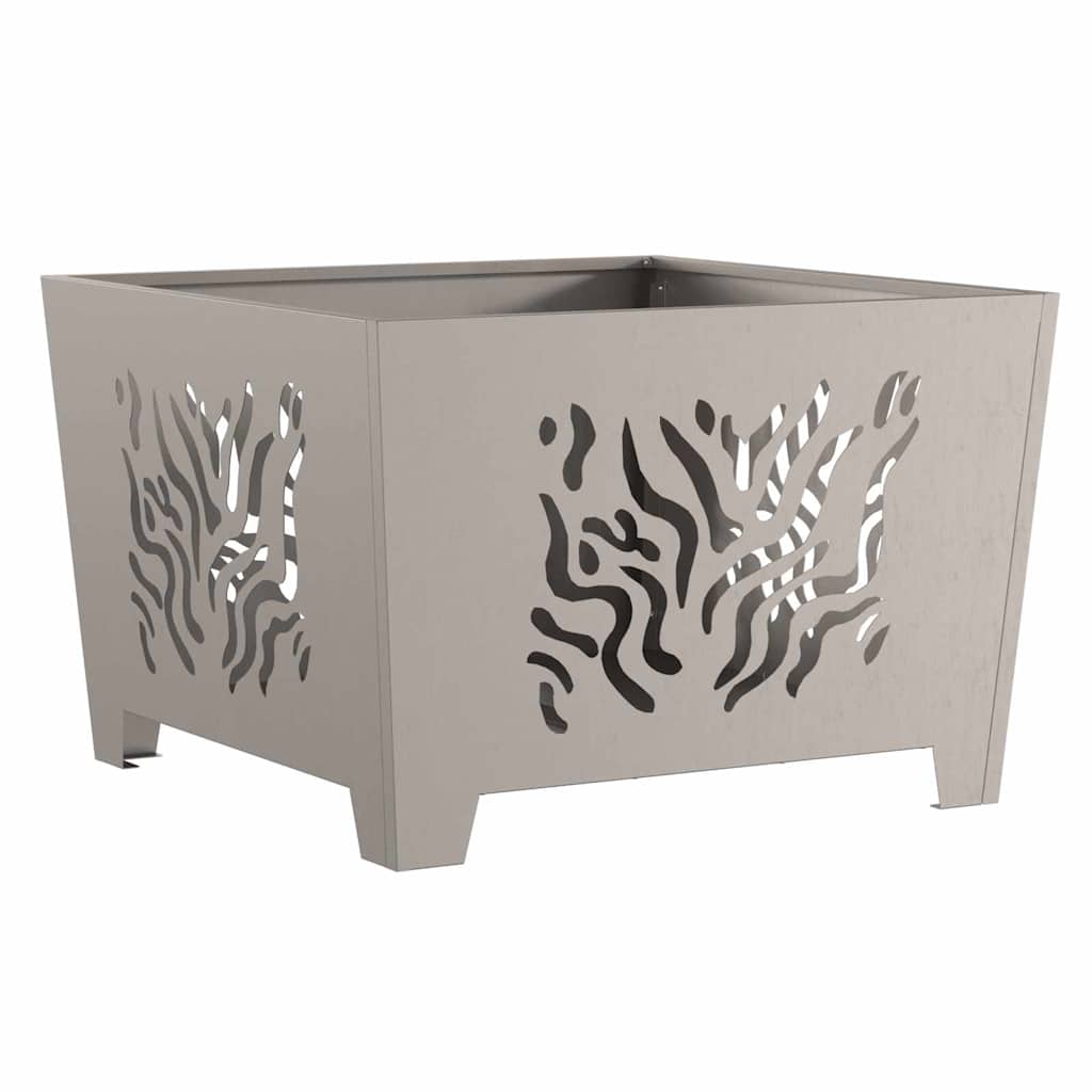 vidaXL Fire Pit Brown 60 x 60 x 40 cm Weathering steel 5