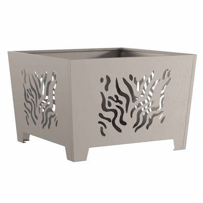 vidaXL Fire Pit Brown 60 x 60 x 40 cm Weathering steel 5