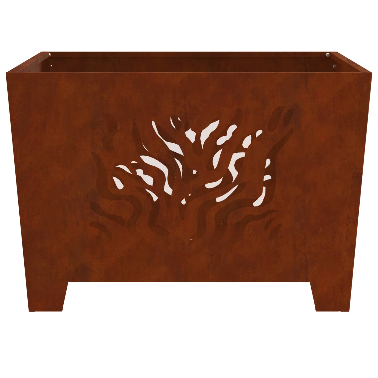 vidaXL Fire Pit Brown 60 x 60 x 40 cm Weathering steel 6