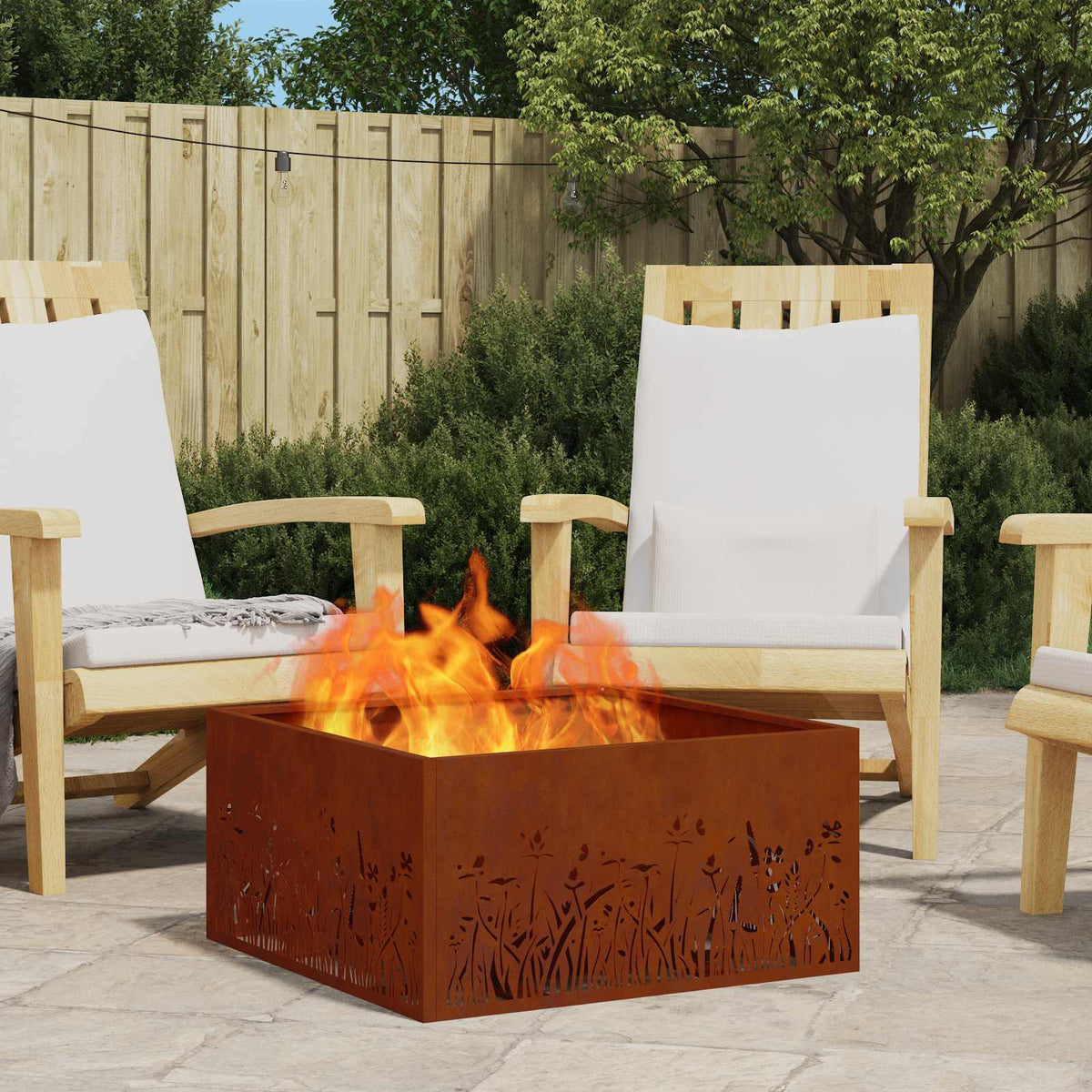 Fire Bowl Black Weathering Steel Weathering steel/brown 60 cm 60 cm