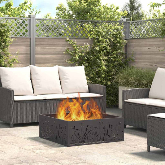 Fire Bowl Black Weathering Steel Cold-rolled steel/black 80 cm 80 cm