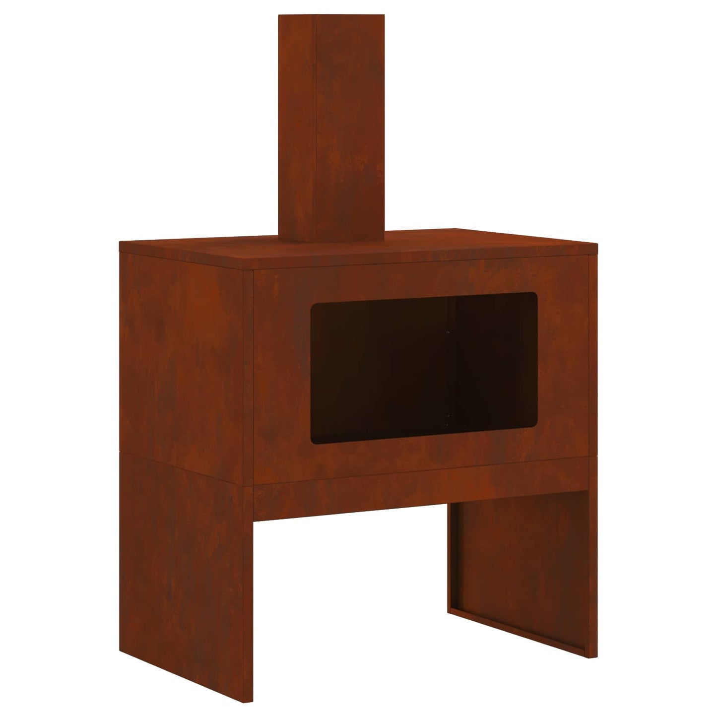 vidaXL Fire Pit Rusty 60 x 40 x 96 cm Weathering Steel 2