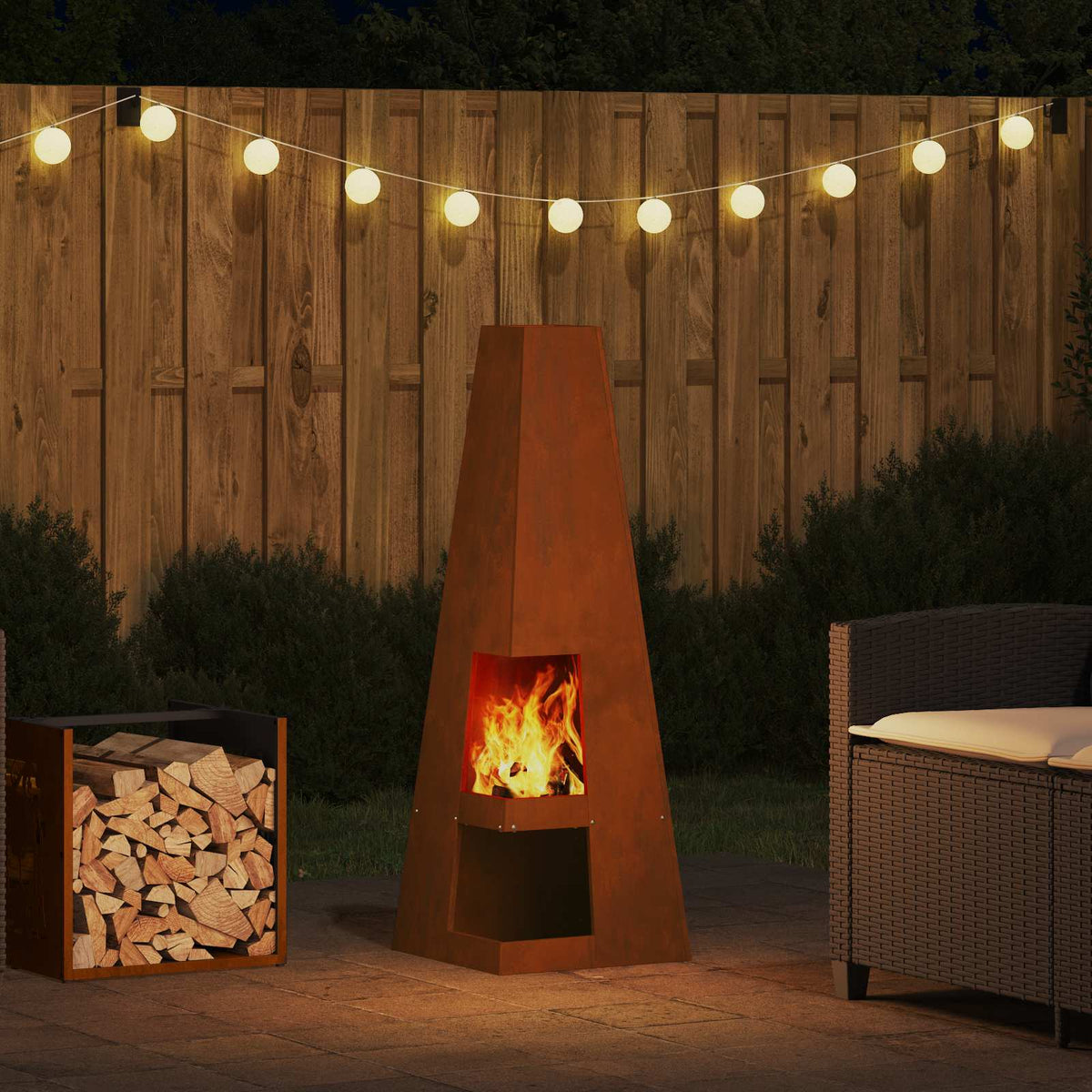 Fire Bowl Black Weathering Steel Weathering steel/brown 35 cm 35 cm