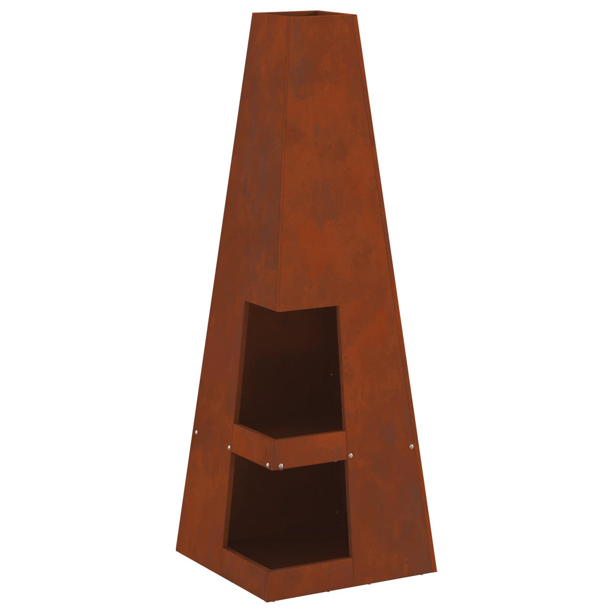 vidaXL Fire Bowl Rusty 35 x 35 x 100 cm 2