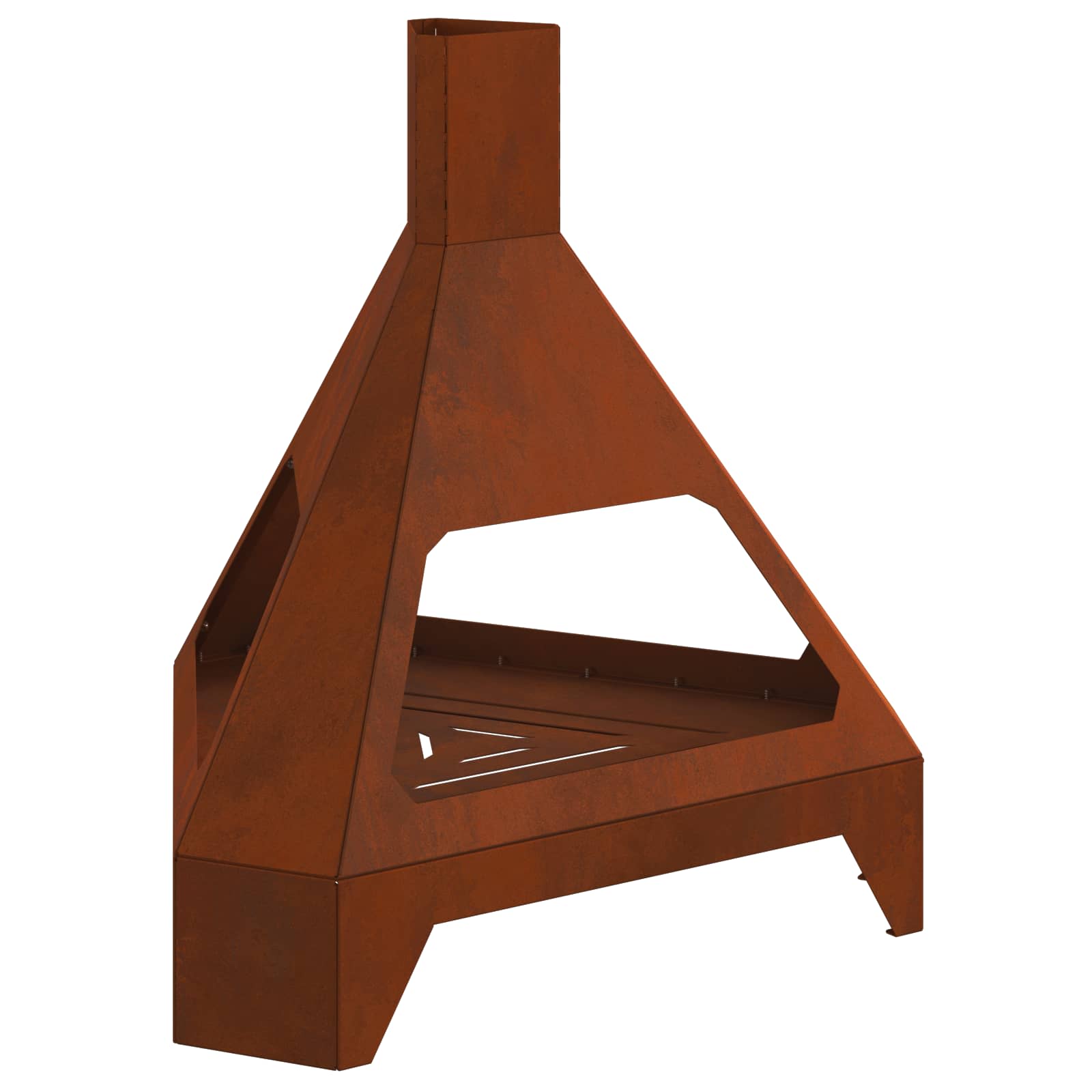 vidaXL Fire Bowl Rusty 50 x 43 x 52 cm Weathering Steel 2
