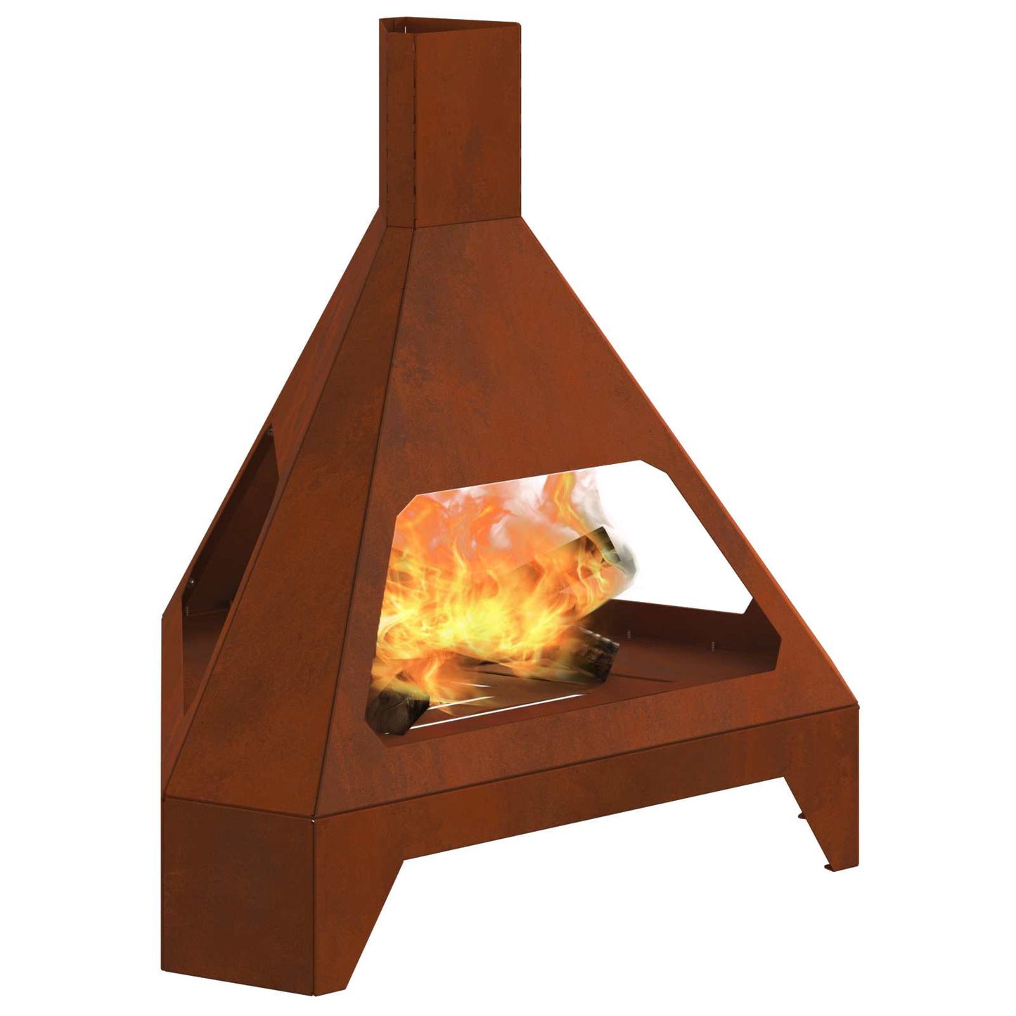 vidaXL Fire Bowl Rusty 50 x 43 x 52 cm Weathering Steel 3