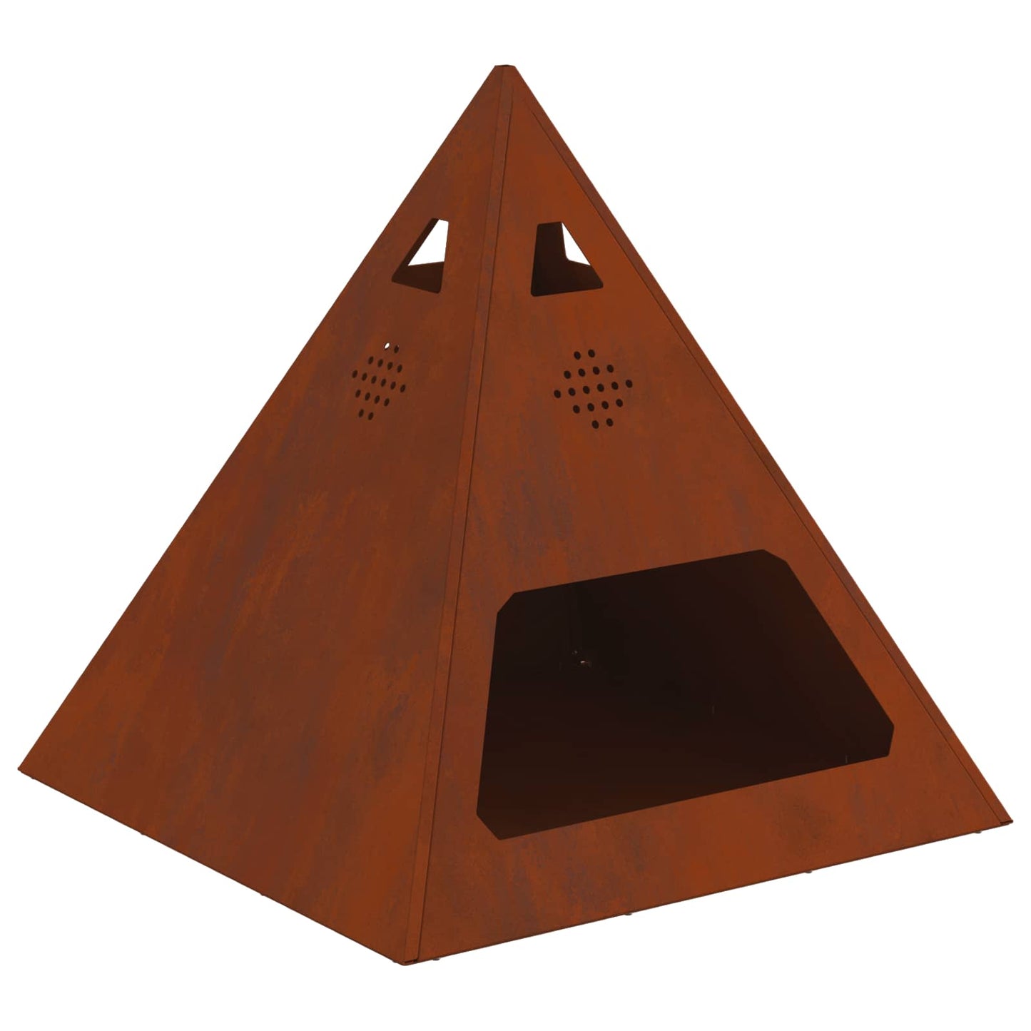 vidaXL Fire Bowl Rusty 50 x 50 x 51 cm Weathering Steel 2