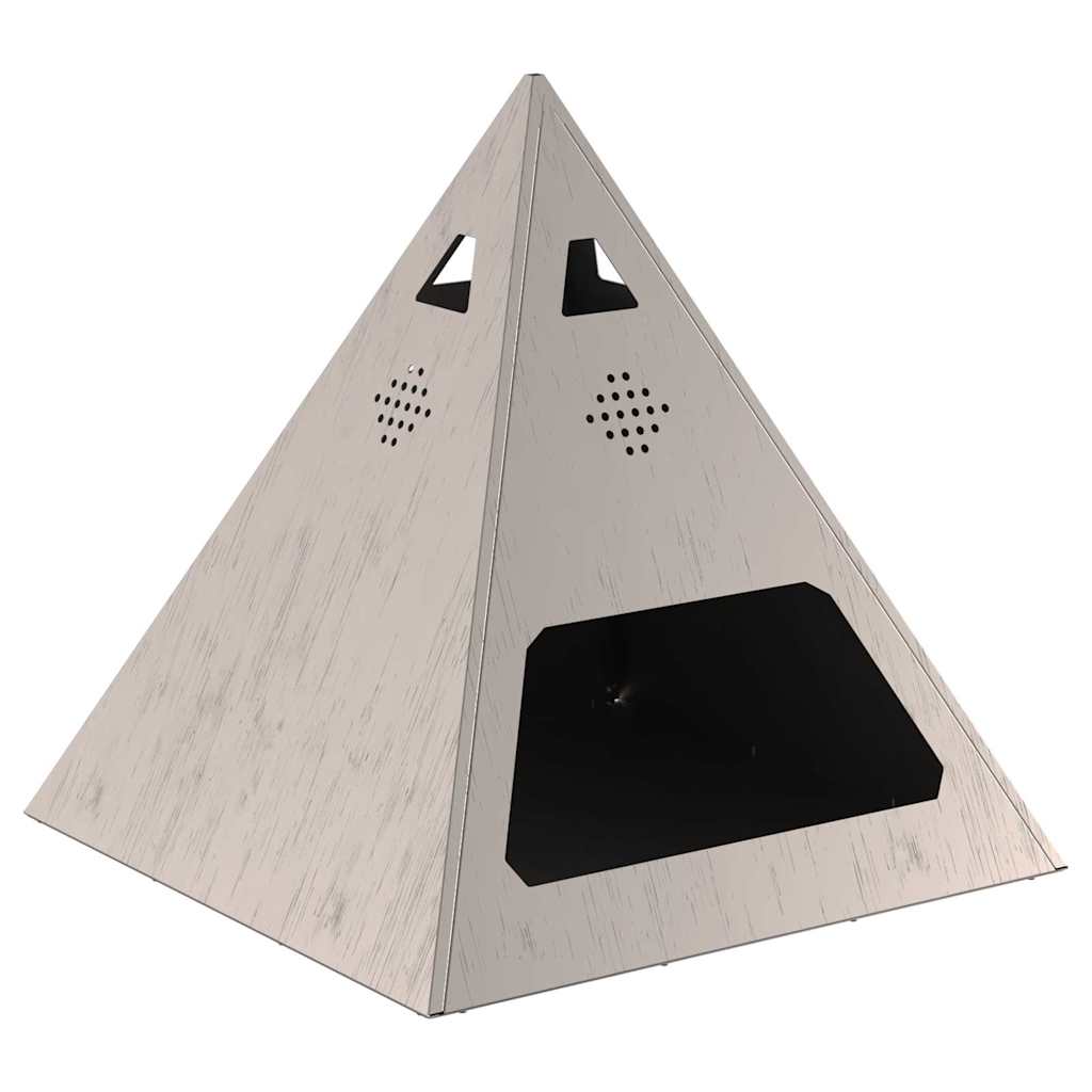 vidaXL Fire Bowl Rusty 50 x 50 x 51 cm Weathering Steel 5