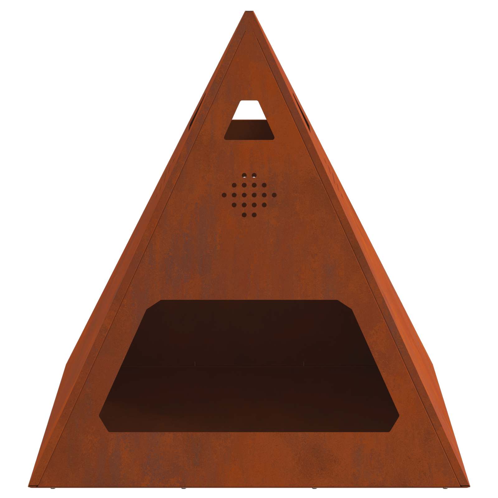 vidaXL Fire Bowl Rusty 50 x 50 x 51 cm Weathering Steel 6