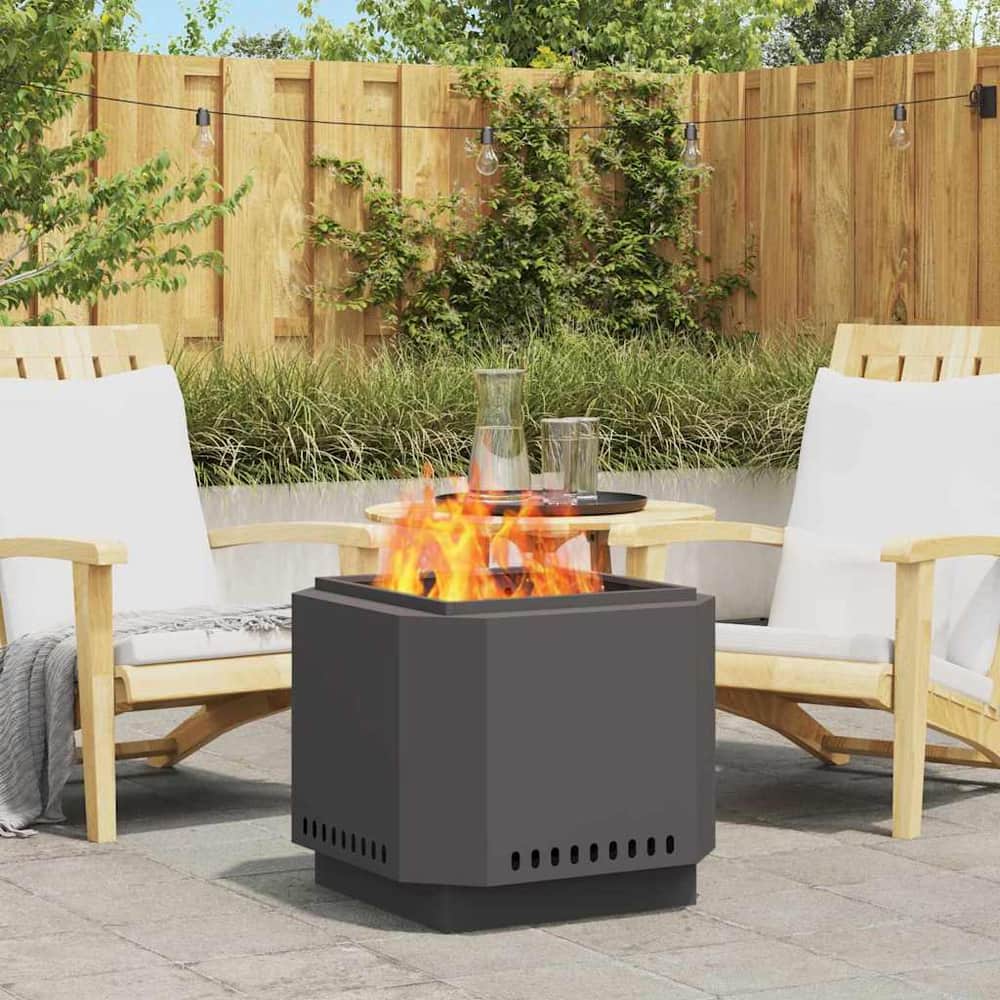 Smokeless Fire Bowl Rusty Weathering Steel Cold-rolled steel/black 58 cm 58 cm