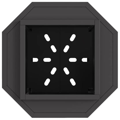 vidaXL Smokeless Fire Bowl Black 38 x 38 x 51 cm Weathering Steel 6