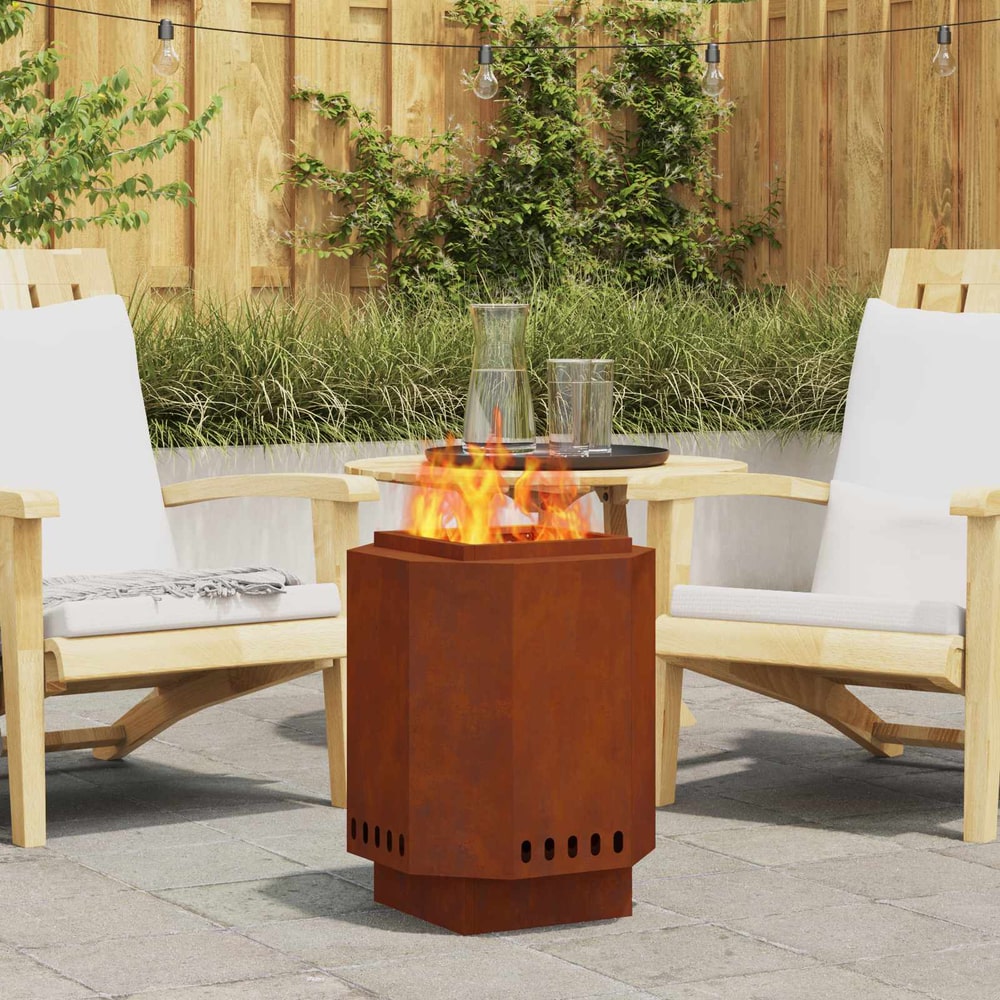 Smokeless Fire Bowl Rusty Weathering Steel Weathering steel/brown 38 cm 38 cm