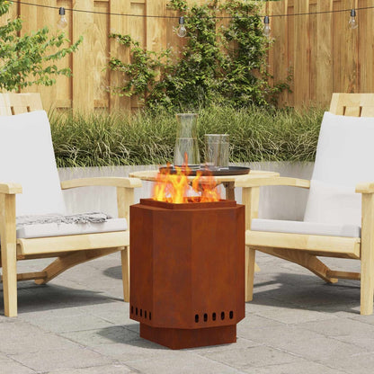 Smokeless Fire Bowl Rusty Weathering Steel Weathering steel/brown 38 cm 38 cm