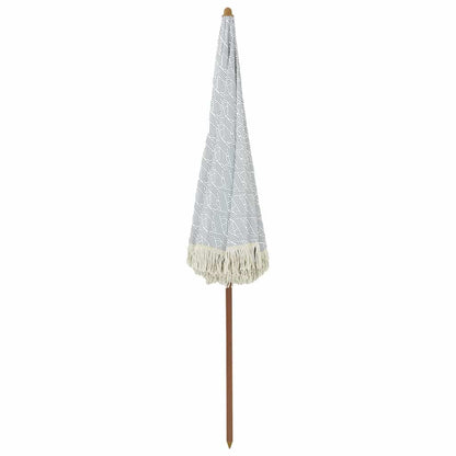vidaXL Beach Parasol 205 x 205 x 210 cm Polyester and Steel Round 4