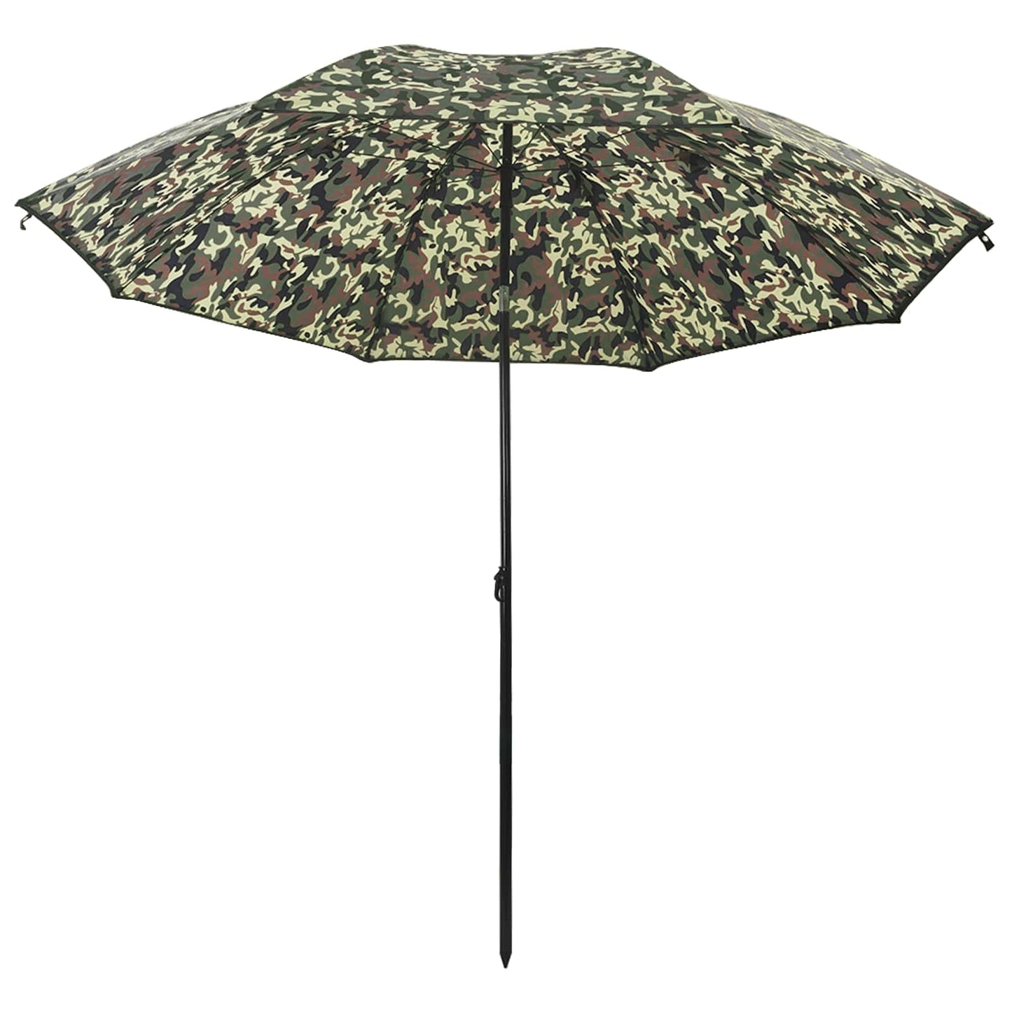 vidaXL Fishing Umbrella 228 x 204 cm Oxford Polyester Camouflage 3