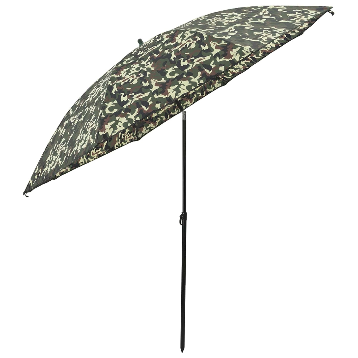 vidaXL Fishing Umbrella 228 x 204 cm Oxford Polyester Camouflage 4