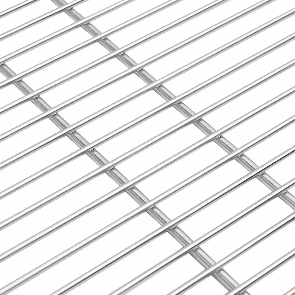 vidaXL BBQ Grill Grate Silver 57 x 57 cm Stainless Steel 4