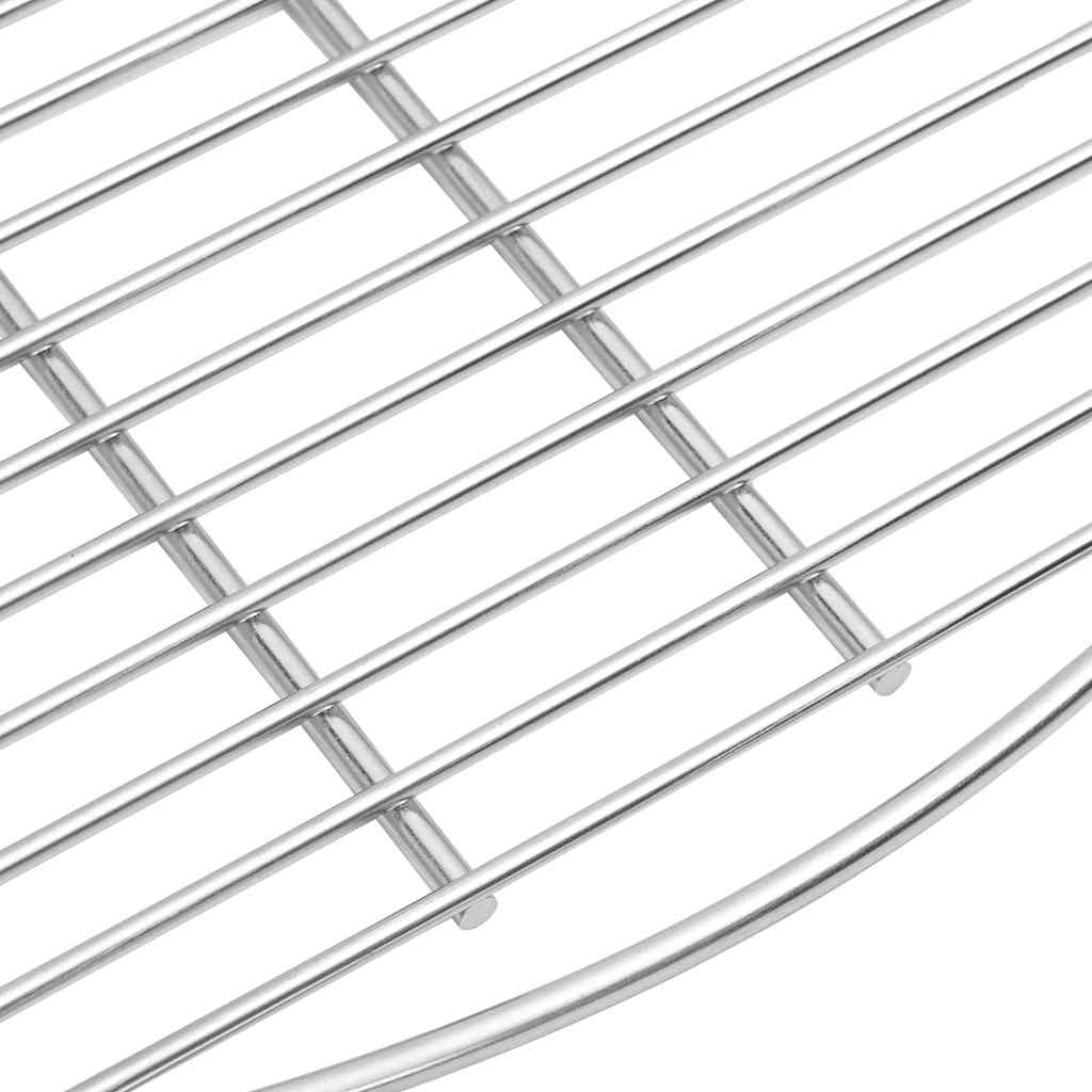 vidaXL BBQ Grill Grate Silver 57 x 57 cm Stainless Steel 5